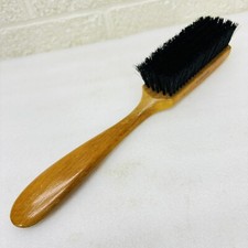 VTG MOHAWK 19 Wooden 12" Shoe Brush w/ Horn Krimpt Nylon USA Made VGUC