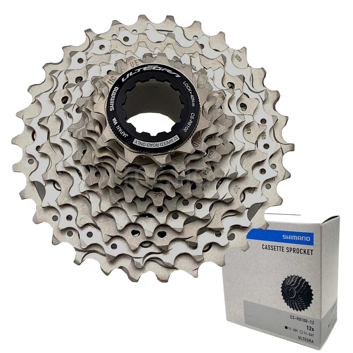 Shimano ULTEGRA CS-R8100-12 Road Cassette Sprocket 11-30T, 12-Speed  HYPERGLIDE+