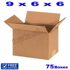 75 - 9x6x6 Cardboard Boxes 32ECT Mailing Packing Shipping Corrugated Carton