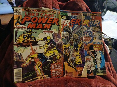 Luke Cage Power Man 41 42 43 44 45 Bronze Age Marvel Comic Newsstand Run Set Lot
