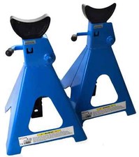 2 x 6 Tonne Axle Stands Ton Heavy Duty Car Van Vehicle Stand Lift Jack Trolley