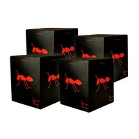 4X Fourmi Rouge 2019 Rotwein Trocken Bag-In-Box 3L - Perrin - CôTes Du Ventoux