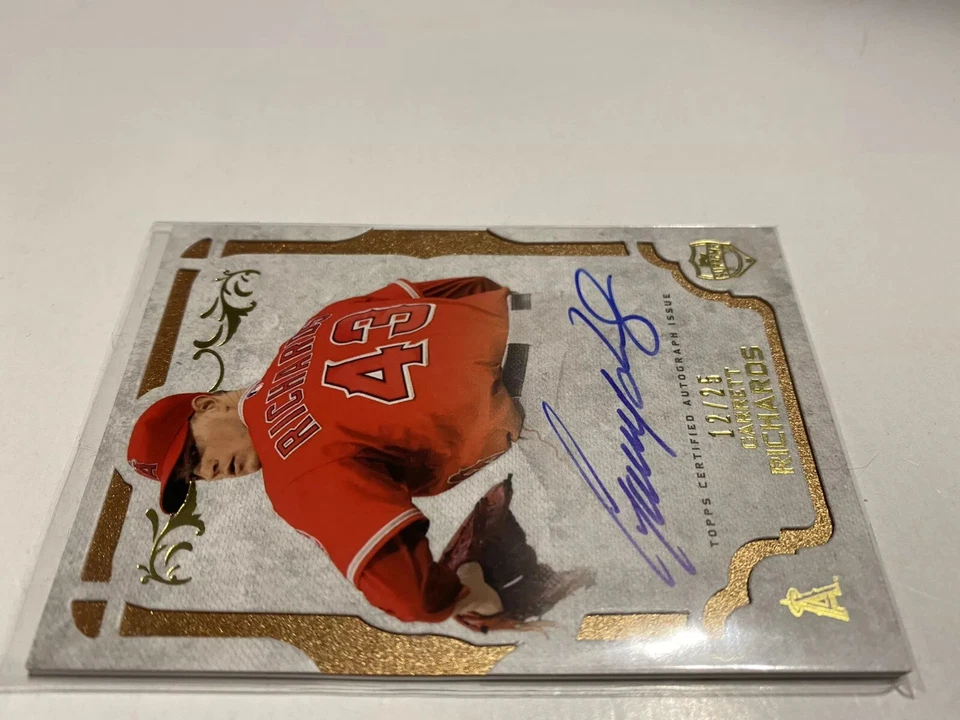 2015 Topps Supreme GARRETT RICHARDS 金色签名/25 张卡亲笔签名天使 — 第 4/4 张图片