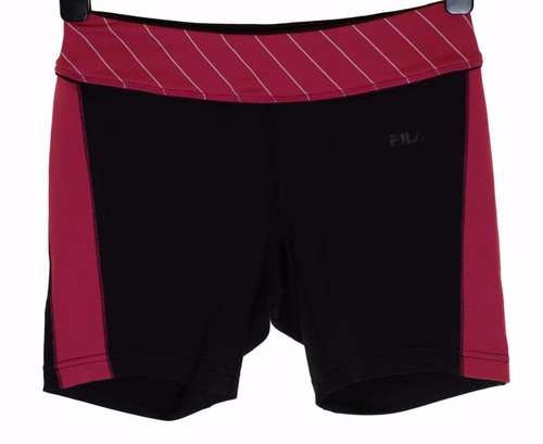 New Womens Fila Flow Stretch Sports Shorts Athletic Running Medium UK12 Hot Pant - Picture 1 of 3