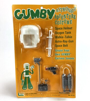 Gumby Astronaut Adventure Costume Accessory Pack Set New NIB 1965