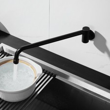 Brass ORB Kitchen Faucet Single Handle Pot Filler Faucet Swing Spout Wall In