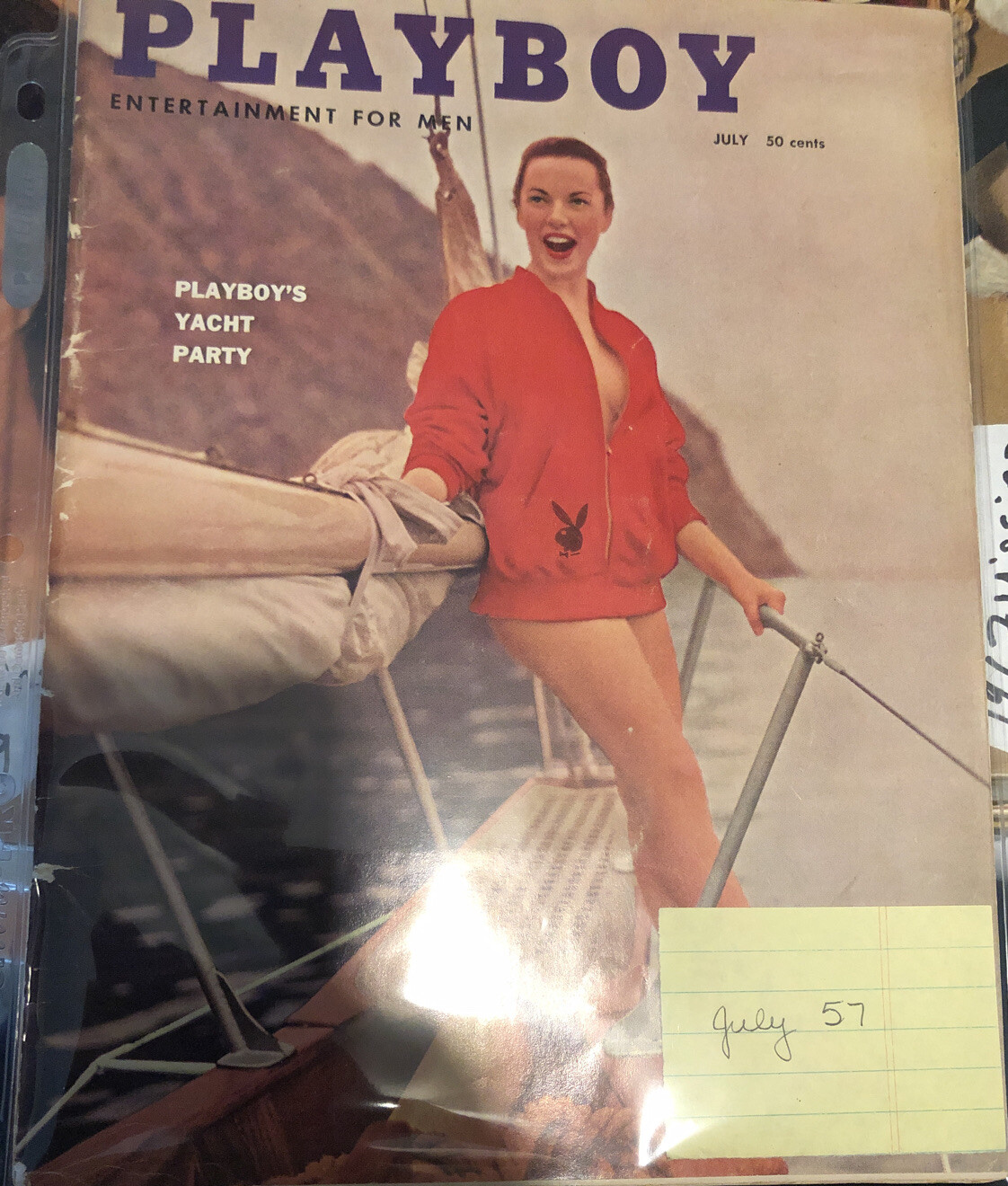 PLAYBOY MAGAZINE JULY 1957 JEAN JANI PLAYBOYS YACHT PARTY | eBay