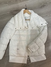 Madeleine White Quilted Puffer Jacket Feather & Down Size S Rrp £360