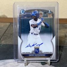 2023 Bowman Diego Hernandez Chrome Auto 1st #CPA-DH Royals