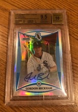 2008 Bowman Chrome Draft Prospects Refractors #BDPP118 Gordon Beckham AU BGS 9.5