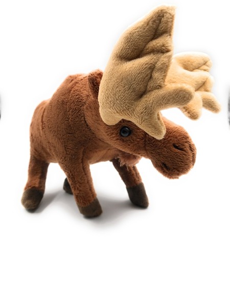 PlüSchtier Kuscheltier Stoff Tier Elch Hirsch Braun 21 Cm-image