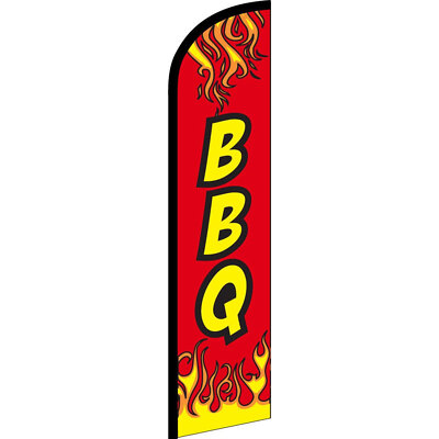 BBQ Flames 3 ft X 11 1/2 ft Swooper Flag