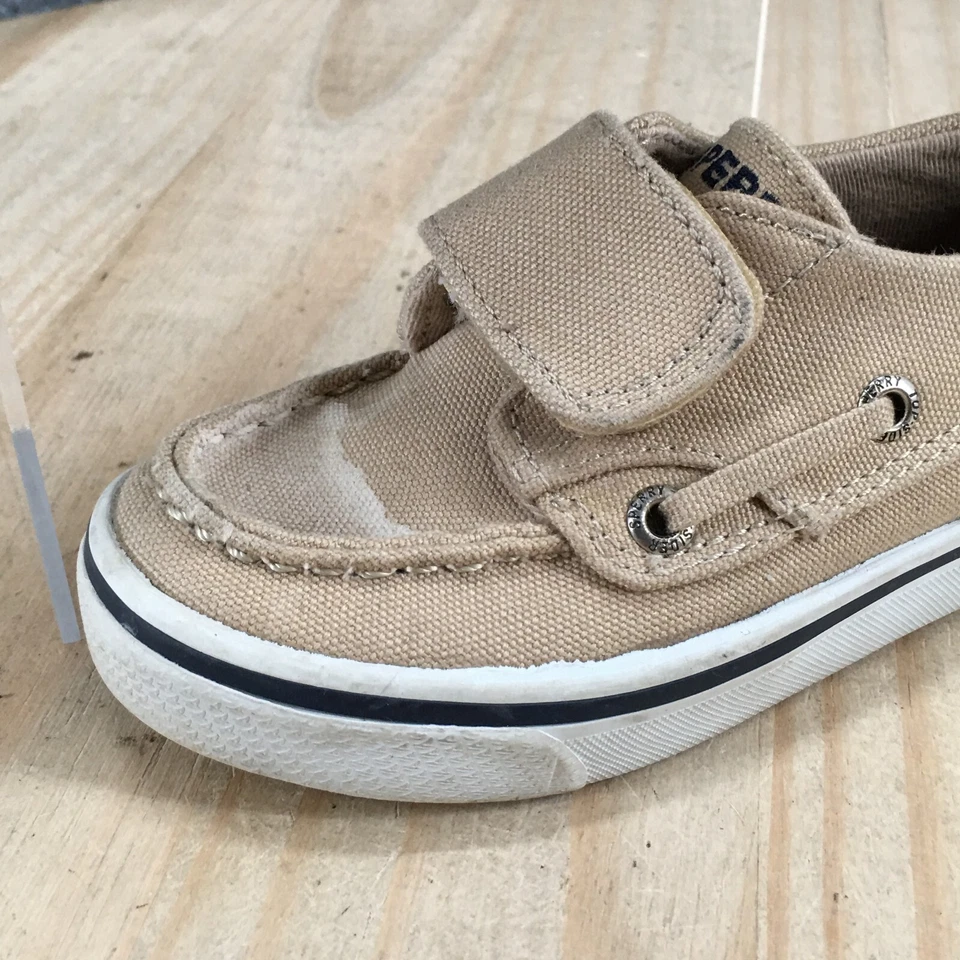 Zapatos de Barco Sperry Top Sider Niño 8 M Gancho y Lazo Informales Marrón Lona Cómodos Foto 3 de 4