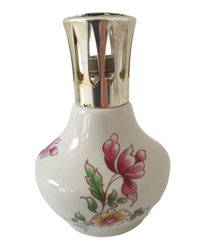 Lampe Berger Paris – Porcelaine, Décor Floral, N°32 (très Bon état, Micro-rayures)