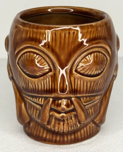 Dynasty Wholesale MCM Head Hunter Tiki Lounge Mug Cup Brown DW546