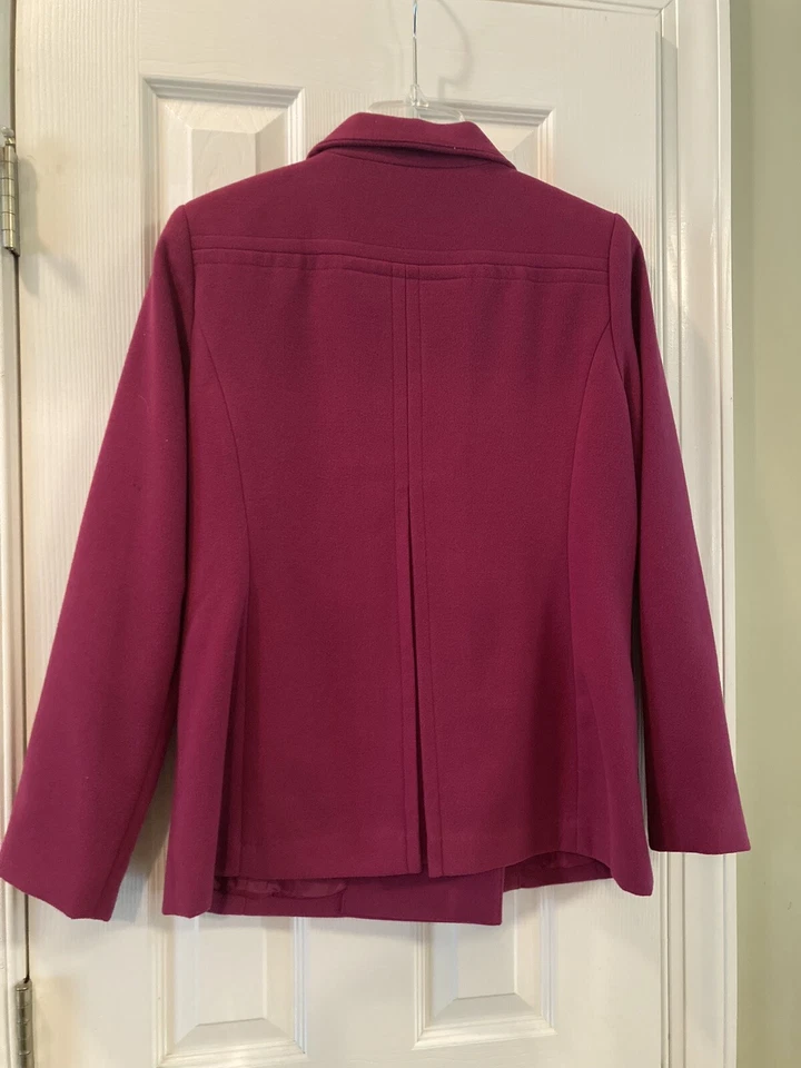 Abrigo de mujer Style & Co forrado rosa liso talla S Foto 2 de 4