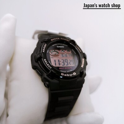 CASIO BABY-G BGR-3000UCB-1JF Black Pink Radio Solar Digital Women