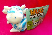 Hug Walla Plush Stuffed Cow Snap Bracelet Toy Blue & White MGA Enterprises NWT