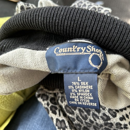 Country Shop Silk Blend Turtleneck Sleeveless Sweater L - Picture 4 of 5