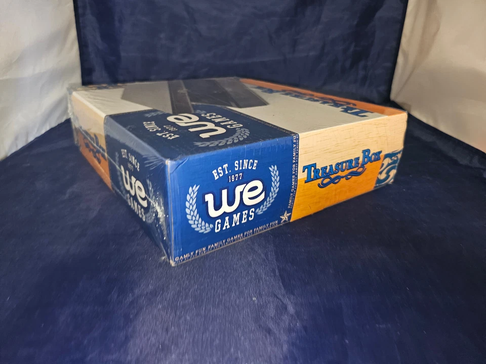 NEW NIB WE Games Wooden Keepsake Stash Box brass latch Black Stain jewelry - Image 4 of 4