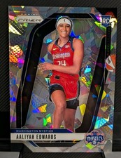 Aaliyah Edwards 2024 Panini Prizm Cracked Ice #142 WNBA Card Mystics