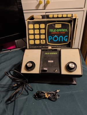 Vintage Sears Tele-Games PONG Atari Console Tested & Working w/ Original Box