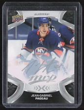 Jean-Gabriel Pageau 2021-22 Upper Deck MVP Silver Script Auto #189