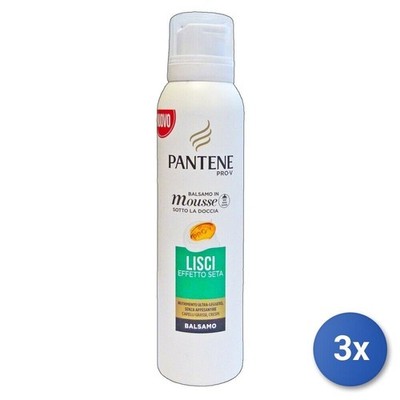 3x Pantene Mousse Balsamo für Haar 140 Ml. Glatte