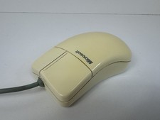 Vintage Microsoft 2 Button PS/2 Rollerball Mouse Port Compatible Part 55306
