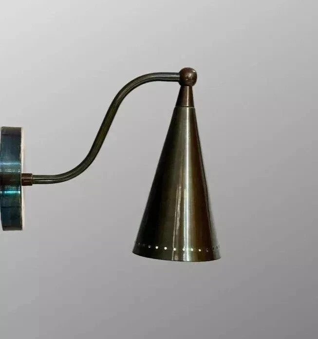 Wall Sconce Modern Style Mid Century Brass Wall Lamp Light Mid Century Fixture - Image 3 of 4