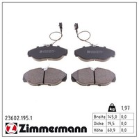 Zimmermann BremsbelÄGe Bremsbelagsatz Vorne Fiat Ducato Peugeot Boxer CitroËN