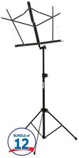 On-Stage SM7122BB Compact Folding Music Stand with Bag 12 Pack 