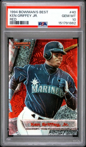 Kne Griffey Jr - 1994 Bowman's Best - Red  #40- PSA GEM MINT 10