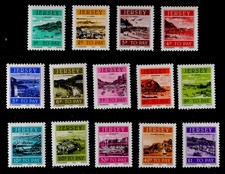 JERSEY, GREAT BRITAIN: 1982 STAMPS MNH POST DUE SET SCOTT #J33-46 SOUND