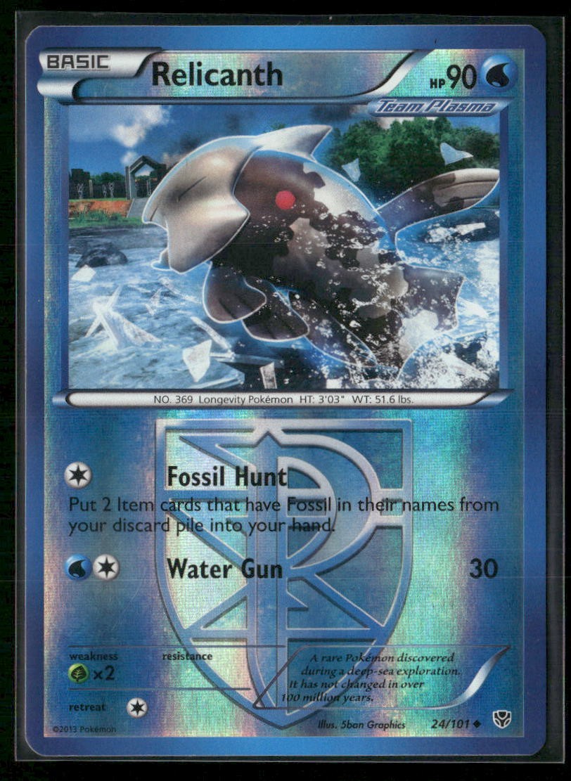Relicanth (Team Plasma) Uncommon Plasma Blast 24/101 NM