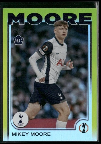Mikey Moore 2024-25 Topps UEFA Club Competitions Yellow Foilboard #199 RC /175