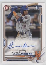 2021 Bowman Paper Prospect Auto Hansel Moreno #PAPR-HM Auto pu3