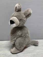 Wild Republic Kangaroo Plush Stuffed Animal Toy Gray White Soft Plushie Cute