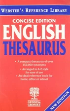 Webster's English Thesaurus: Concise Edition - paperback Anon