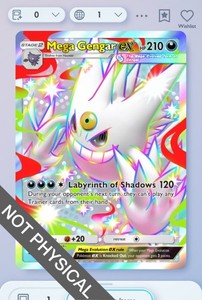 white gengar pokemon card M EX - XY Promos Pokémon Hit Points130 HP Form 2024 Pokemon Wild Force Japanese