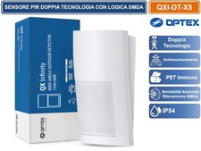 OPTEX SENSORE RILEVATORE CABLATO DA ESTERNO DOPPIA TECNOLOGIA 12M 120° ANTIBLOC