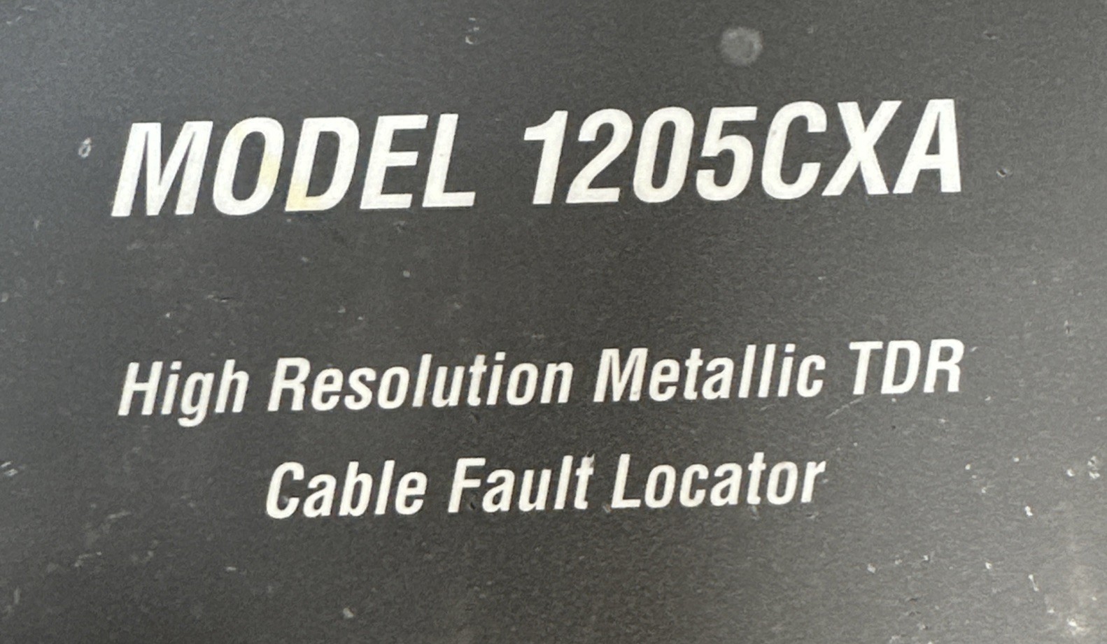 Riser Bond 1205CXA TDR High-Resolution Metallic Cable Fault Locator
