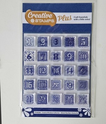 Creative Stamps plus Adventszahlen Stempelset Kartenbasteln Papercrafts STOB0066
