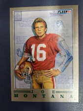 1991 Fleer '91 - The Quarterback Insert Joe Montana San Francisco 49ers #1/10