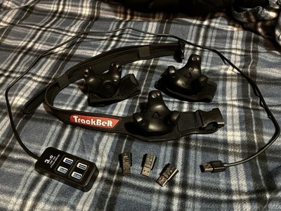 (3 Pack) Vive 3.0 Trackers and Dongles with TrackStrap Bundle + 4 Port USB Hub