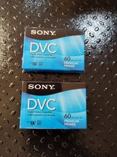 Sony Mini DV DVC Tape Premium DVC Video Cassette 60 min New Sealed Lot Of 2