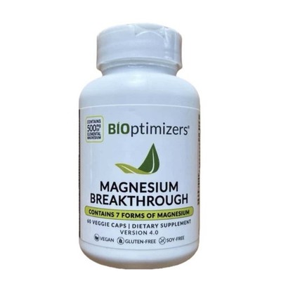 7 Magnesium Breakthrough all Bioptimizers essential forms - 60 capsules 250mg ea