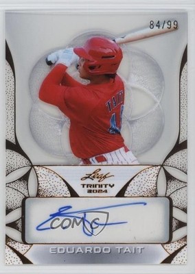 2024 Leaf Trinity Clear Bronze 84/99 Eduardo Tait #CA-ET1 Auto 1pe6