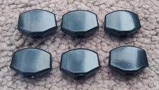 Guitar BLACK TUNER KNOBS Tuning Machine Buttons 6-Inline 3+3 Gotoh Grover *NEW**