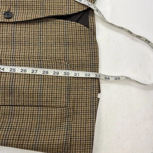 Brooks Brothers Robert Noble Gamekeeper Tweed Wool Jacket Blazer Coat Size XL image 11